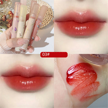 Grapefruit ColorsGlossy Lip Glaze Mirror Moisturizing Lip Glaze Water Mist Lipstick