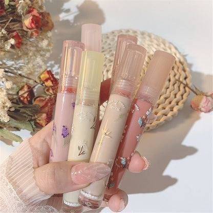 Grapefruit ColorsGlossy Lip Glaze Mirror Moisturizing Lip Glaze Water Mist Lipstick