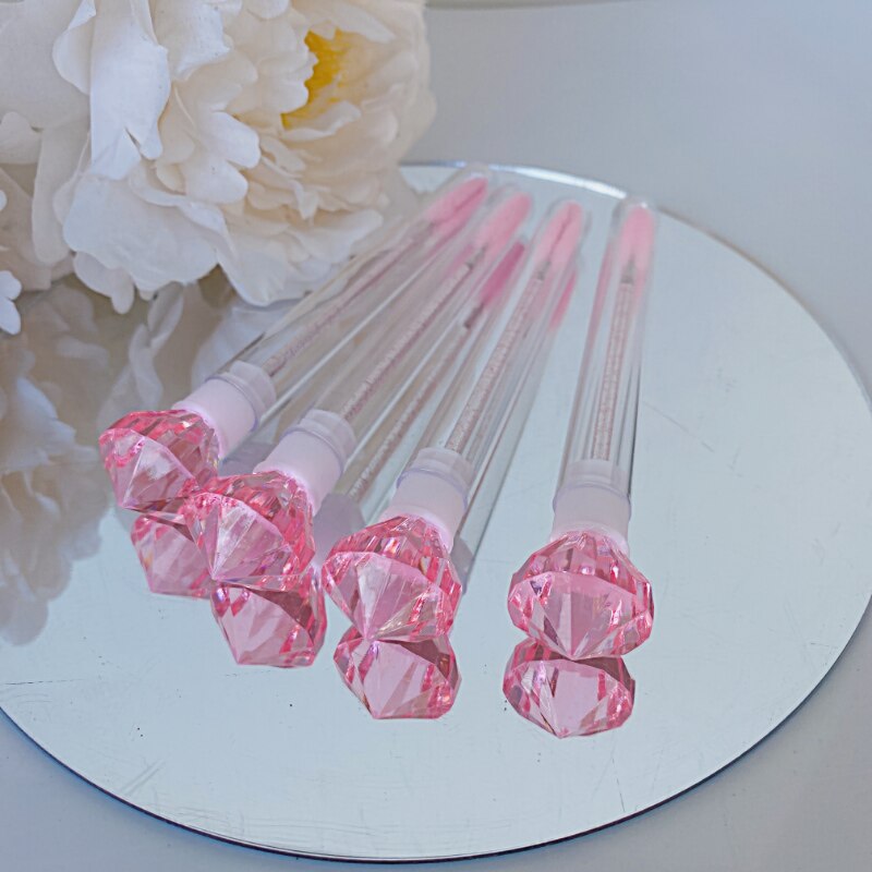 Makeup Brushes Diamond Shape Eyelash Spoolies Brushes Lash Tube