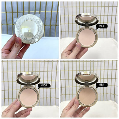 Face Pressed Powder Foundation Full Coverage Long Lasting Oil Control Natural Face Makeup