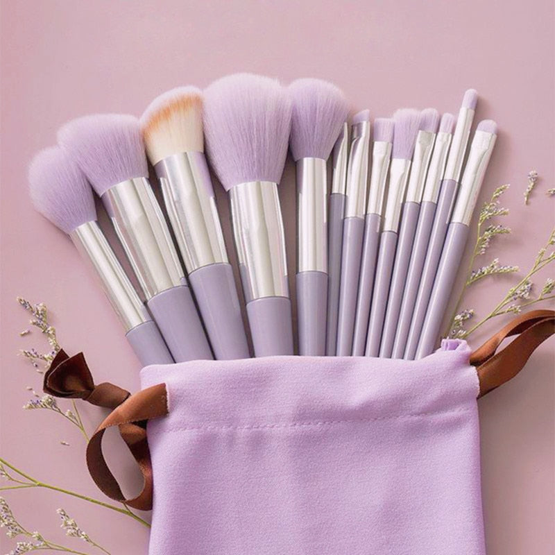 New 13Pcs Brush Set Makeup Highlighter Foundation Brush Beauty Tools