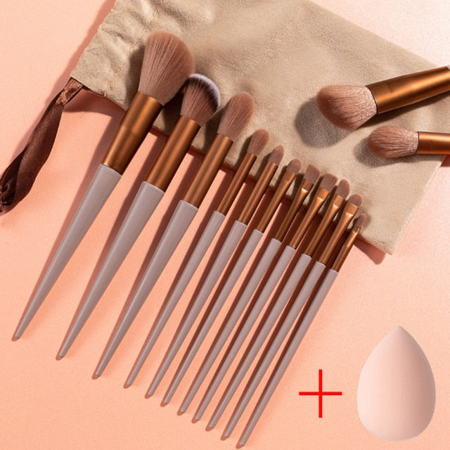 New 13Pcs Brush Set Makeup Highlighter Foundation Brush Beauty Tools